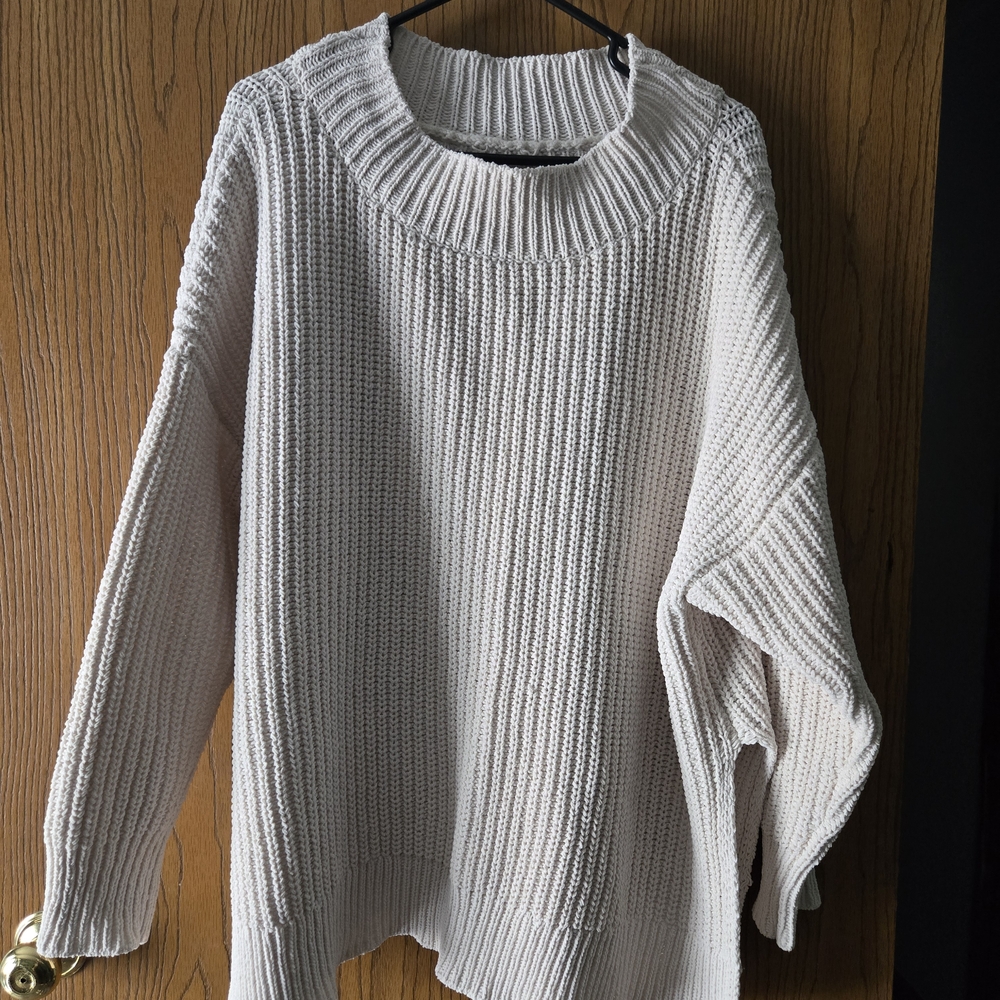 Aerie Soft Knit Cream Sweater